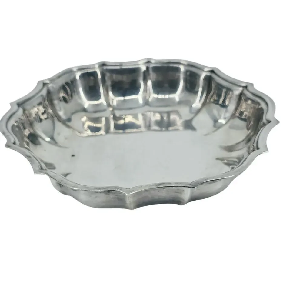 Vintage International Silver Company Chippendale Candy / Nut Dish Silverplate